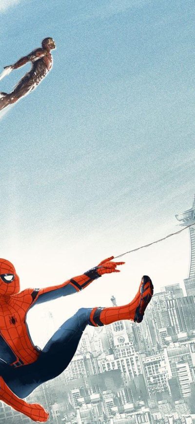 Fond d'écran iPhone Spiderman Homecoming Artwork Poster
