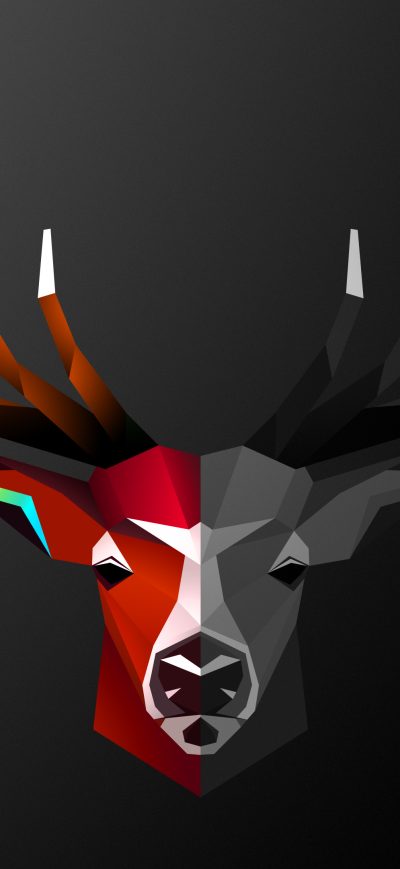 Fond d'écran iPhone Abstract Deer 4k