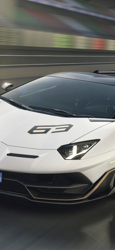 Fond d'écran iPhone Lamborghini Aventador SVJ 63 2018 4k