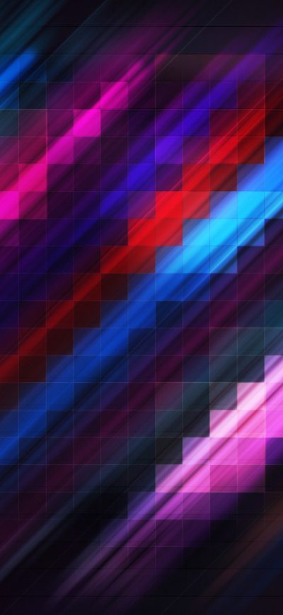 Fond d'écran iPhone Grid Abstract Colorful 4k