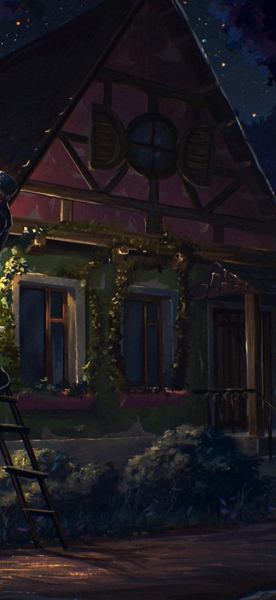 Fond d'écran iPhone House Fairy Tale Art Light Night