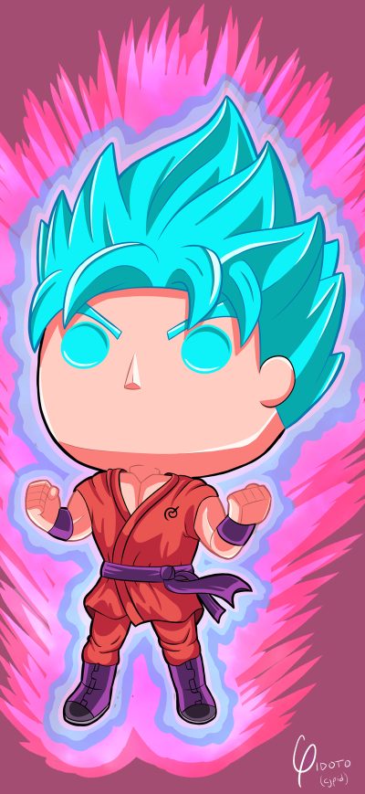 Fond d'écran iPhone Goku Dragon Ball Super Anime 5k Artwork