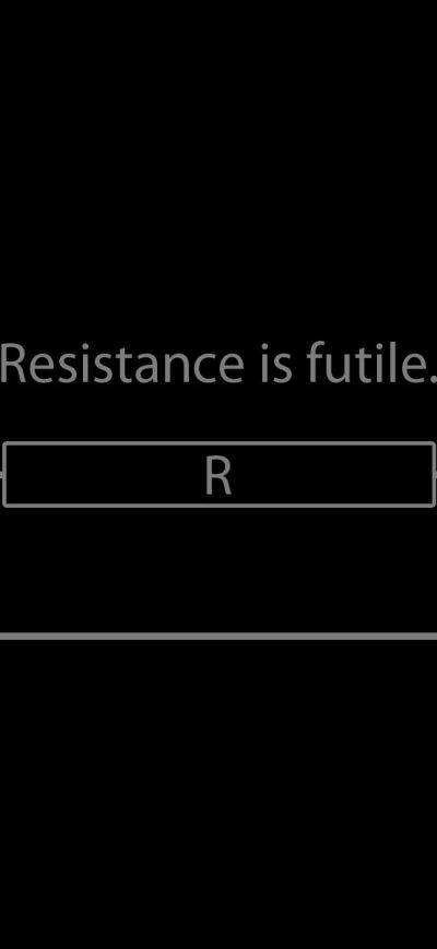 Fond d'écran iPhone Resistance Is Futile