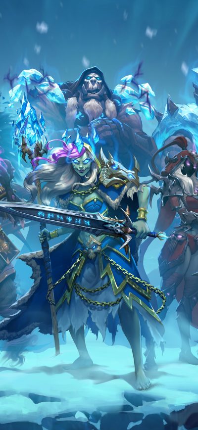 Fond d'écran iPhone Knights Of The Frozen Throne 8k