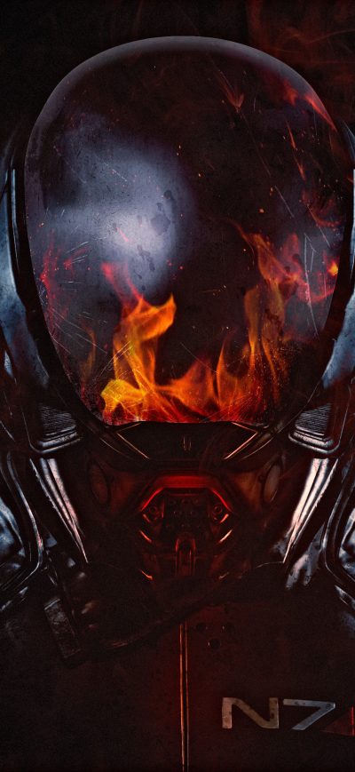 Fond d'écran iPhone Mass Effect Andromeda Flame 2017 4k