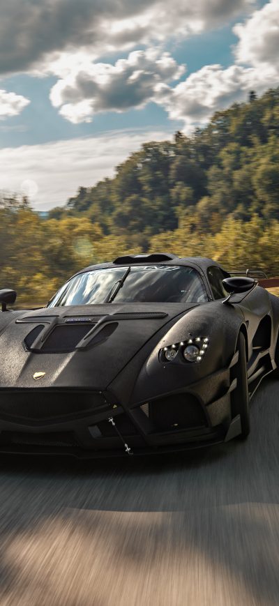 Fond d'écran iPhone Mazzanti Evantra Millecavalli Black Edition