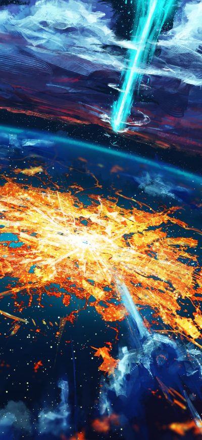 Fond d'écran iPhone Apocalypse Cosmos Disaster Explosion World