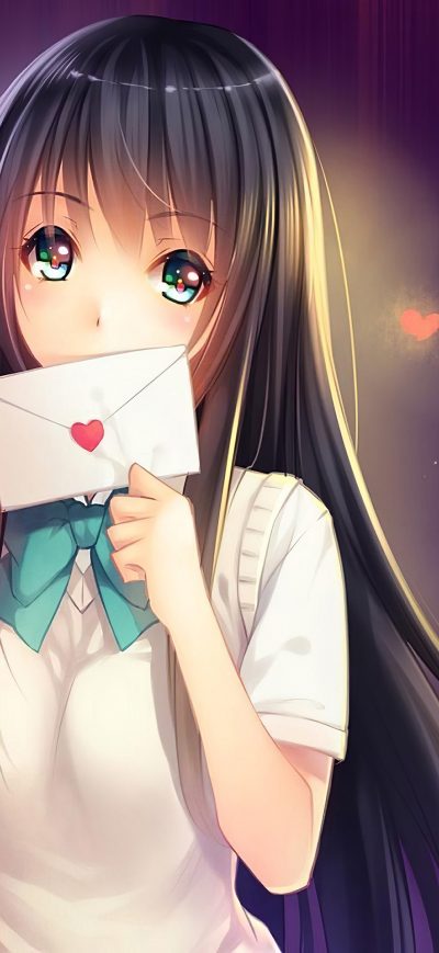 Fond d'écran iPhone Anime Girl In Love With Love Letter