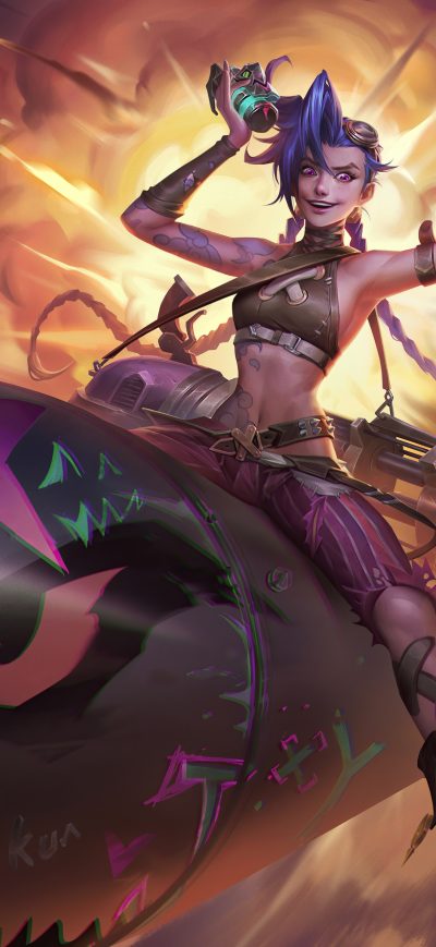 Fond d'écran iPhone Arcane Boom Jinx