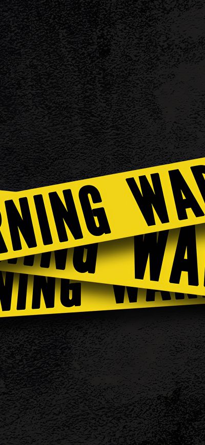 Fond d'écran iPhone Warning 4k
