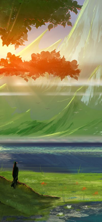 Fond d'écran Of Elves And Greenlands sur iPhone