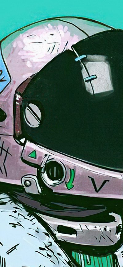 Fond d'écran iPhone Astronaut Comic Art 4k
