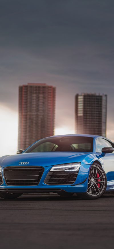 Fond d'écran iPhone Blue Audi R8 4k