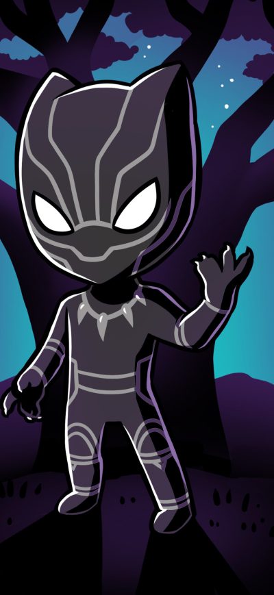Fond d'écran iPhone Black Panther 4k Art