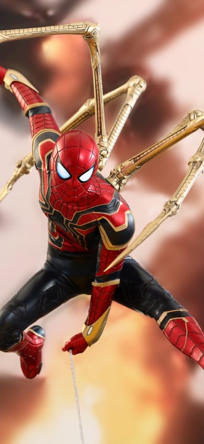 Fond d'écran iPhone Iron Spiderman Suit 4k