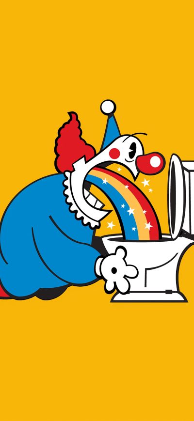 Fond d'écran iPhone Rainbow Spitting Clown