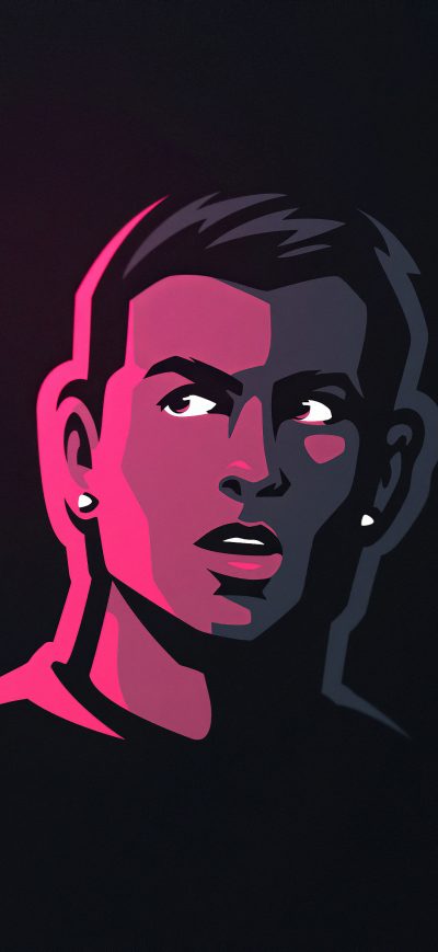 Fond d'écran iPhone Cristiano Ronaldo Minimal