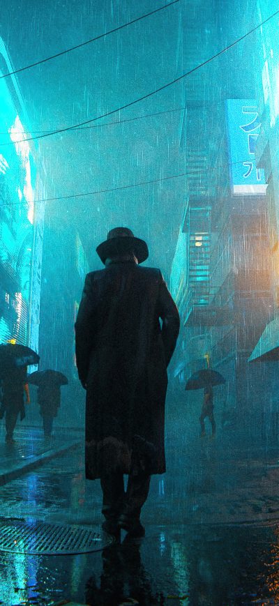 Fond d'écran iPhone Detective In Cyber City