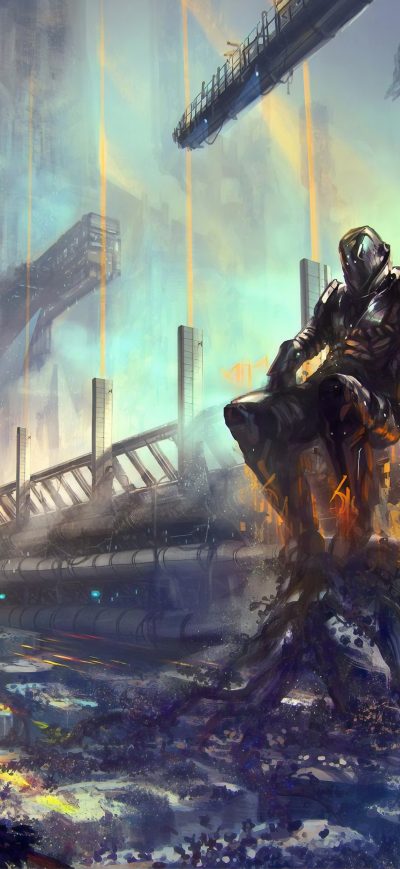 Fond d'écran iPhone Cyberpunk Boss 4k