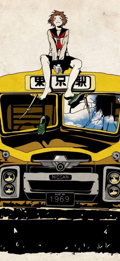 Fond d'écran iPhone Anime Buses