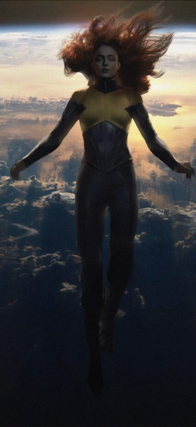Fond d'écran iPhone Sophie Turner Dark Phoenix 4k