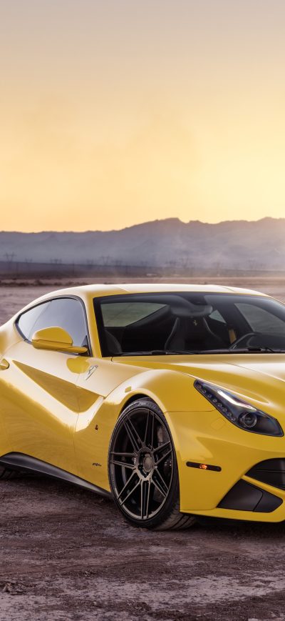 Fond d'écran iPhone Ferrada Sema Yellow Ferrari F12 Front