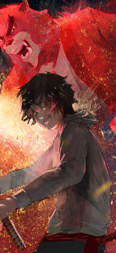 Fond d'écran iPhone The Boy And The Beast Anime Artwork 5k