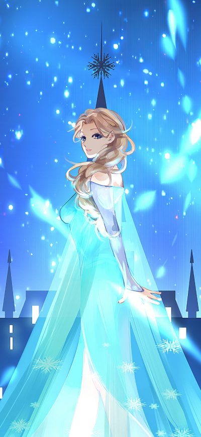 Fond d'écran iPhone Princess Elsa 4k