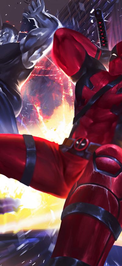 Fond d'écran iPhone Deadpool Negasonic Colossus Artwork