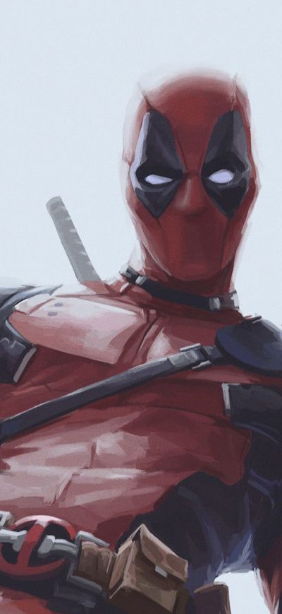 Fond d'écran iPhone Deadpool With Two Guns Up Artwork
