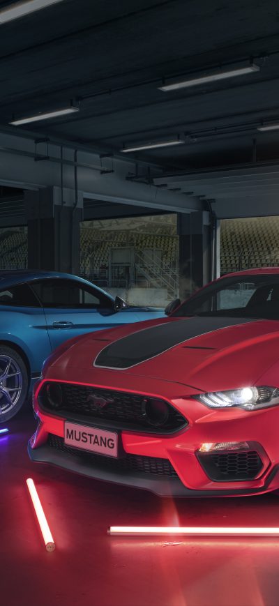 Fond d'écran iPhone 2021 Ford Mustang Mach 1 5k