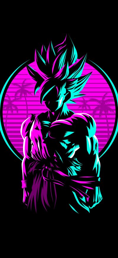 Fond d'écran iPhone Son Goku Dragon Ball Super Dark 5k