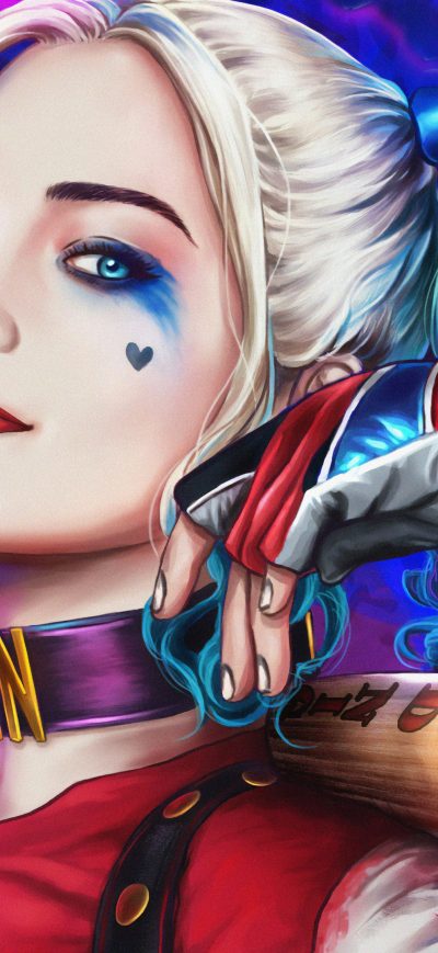 Fond d'écran 4kharley Quinn Art sur iPhone