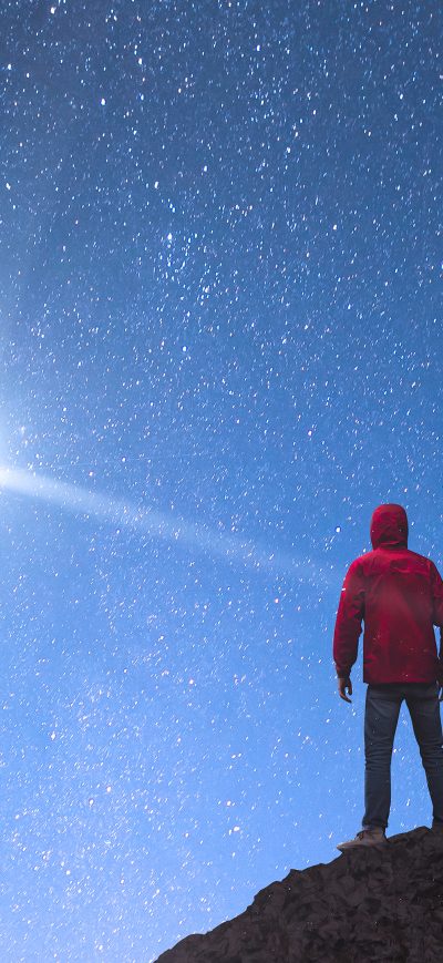 Fond d'écran iPhone Hoodie Boy Watching Nature Signal 4k