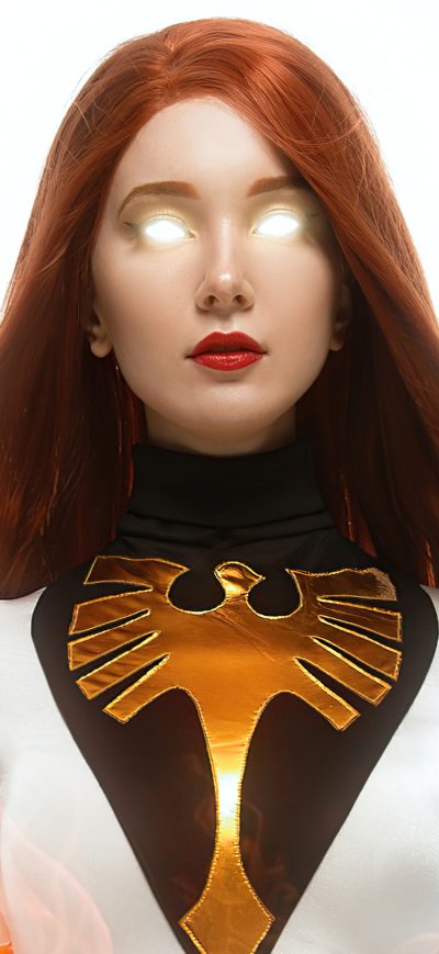 Fond d'écran iPhone Jean Grey Glowing Eyes 4k