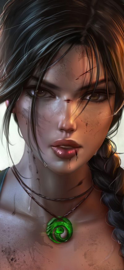 Fond d'écran iPhone Lara Croft Tomb Raider Fantasy 4k