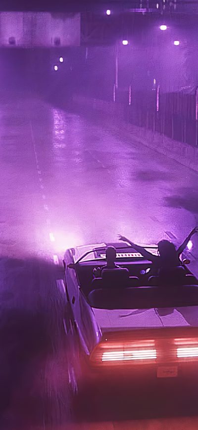 Fond d'écran iPhone Car Drive Memories Late Night 4k