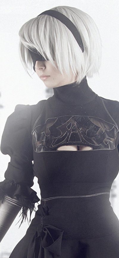 Fond d'écran iPhone Nier Automata Monochrome