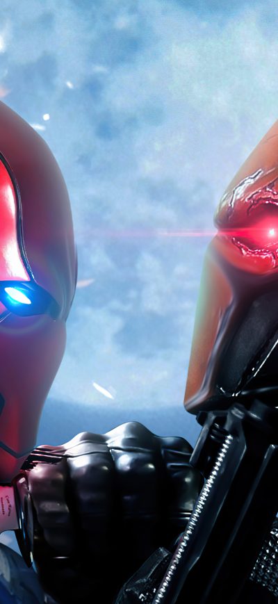 Fond d'écran iPhone Red Hood X Deathstroke