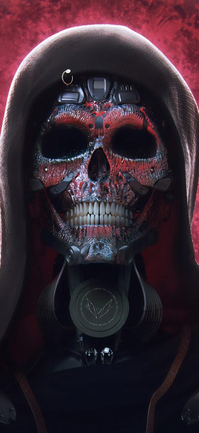 Fond d'écran iPhone Techno Skull