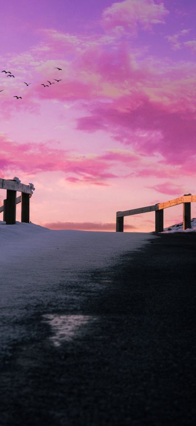 Fond d'écran iPhone Aesthetics Pink Pink Sky 5k