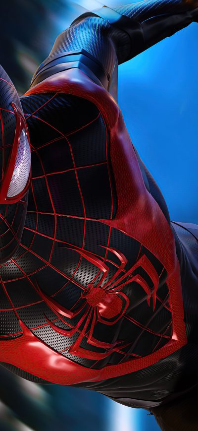 Fond d'écran iPhone Miles Morales Spiderman Ps5