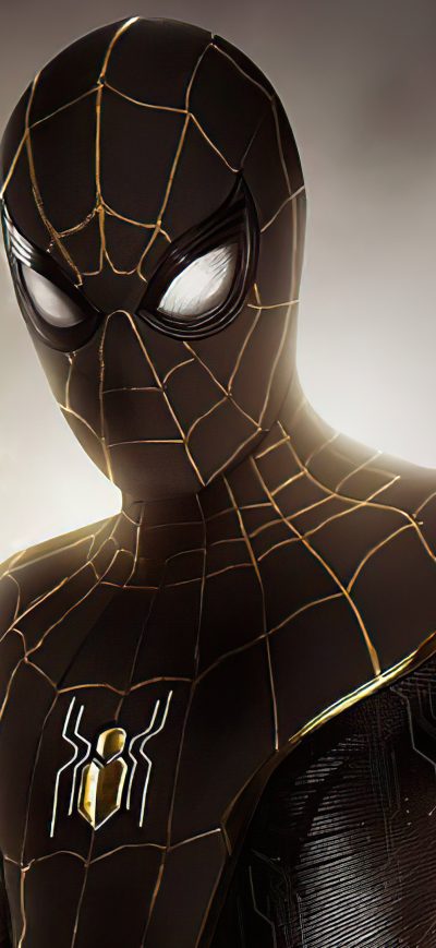 Fond d'écran iPhone Spider New Suit Gold