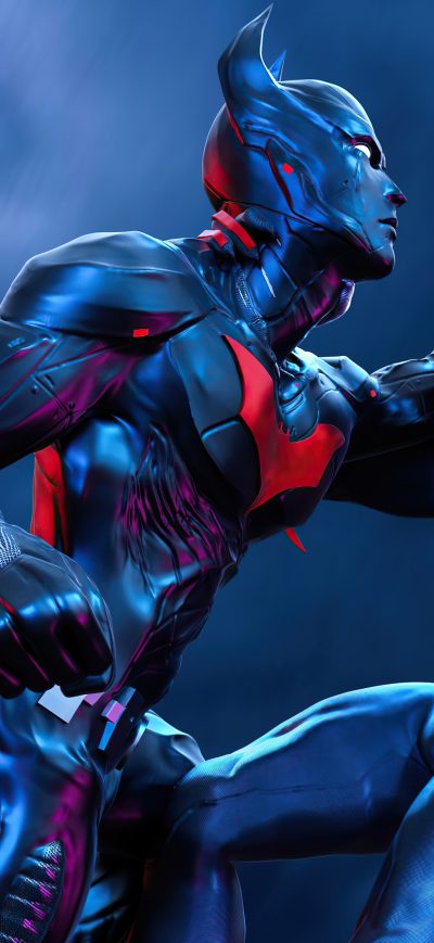 Fond d'écran iPhone Spiderman 2077 Vs Batman Beyond 5k