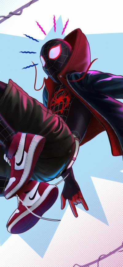 Fond d'écran iPhone Miles Morales Spidey