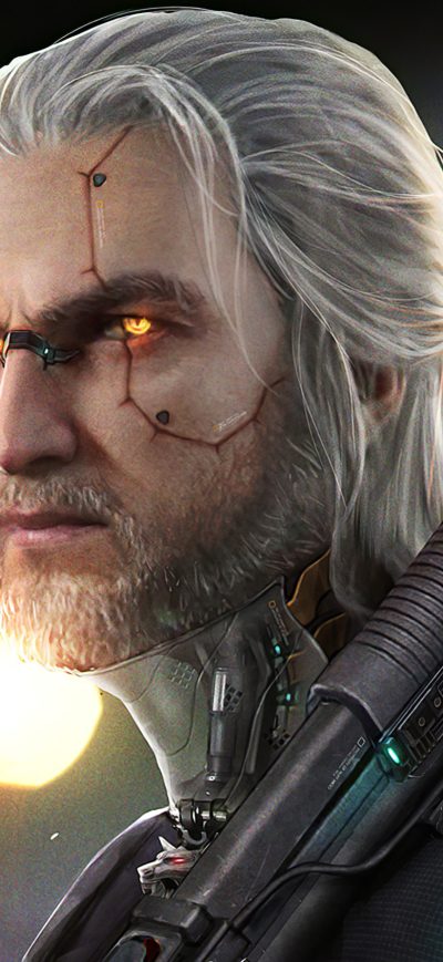 Fond d'écran iPhone Witcher 2077 Cyberpunk