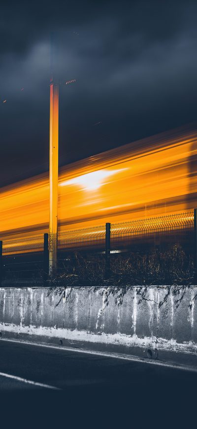 Fond d'écran iPhone Train Light Trails Long Exposure