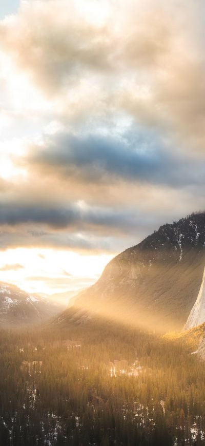 Fond d'écran iPhone Firefalls At Yosemite National Park 4k