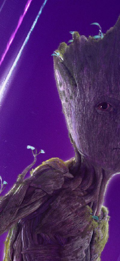 Fond d'écran iPhone Baby Groot In Avengers Infinity War New Poster