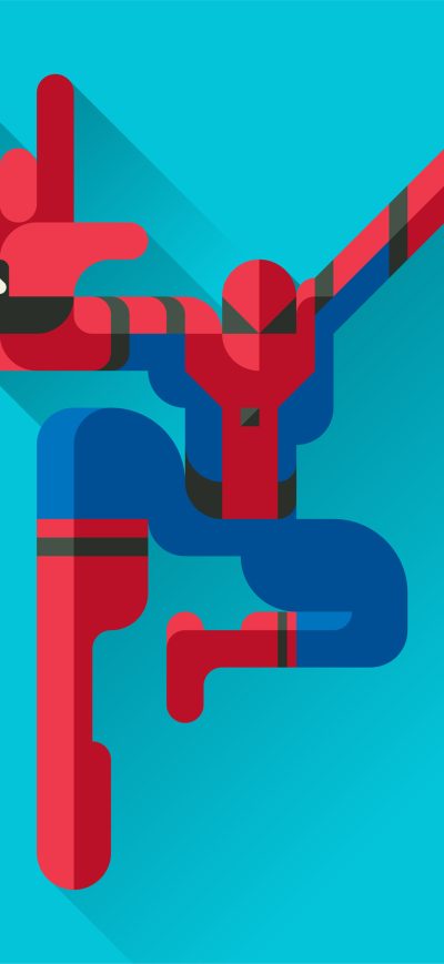 Fond d'écran iPhone Spiderman LowPoly